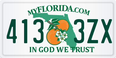 FL license plate 4133ZX
