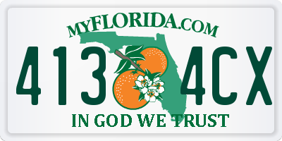 FL license plate 4134CX