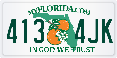 FL license plate 4134JK