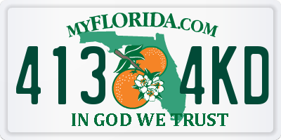 FL license plate 4134KD