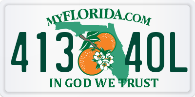 FL license plate 4134OL