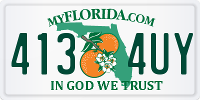 FL license plate 4134UY