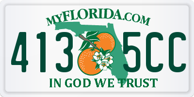 FL license plate 4135CC