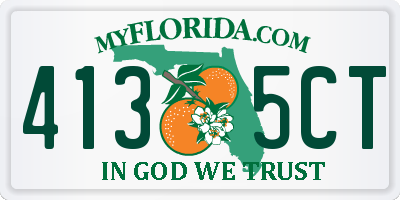 FL license plate 4135CT