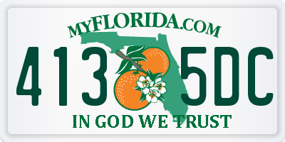 FL license plate 4135DC