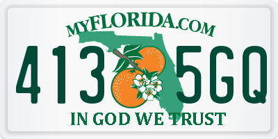 FL license plate 4135GQ
