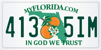 FL license plate 4135IM