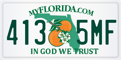 FL license plate 4135MF