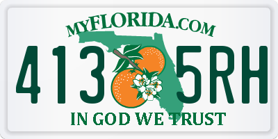 FL license plate 4135RH