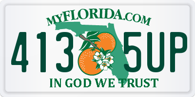 FL license plate 4135UP