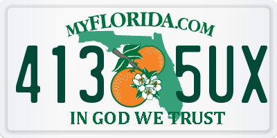 FL license plate 4135UX