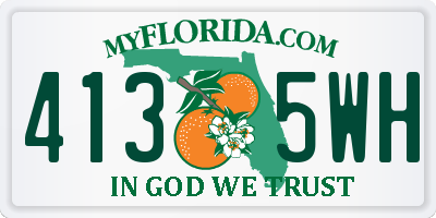 FL license plate 4135WH