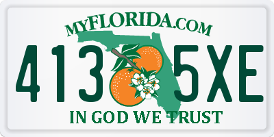 FL license plate 4135XE