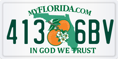 FL license plate 4136BV