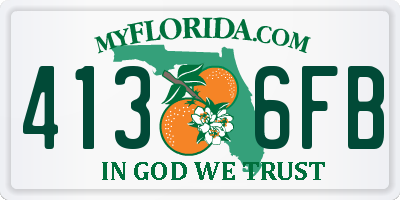 FL license plate 4136FB
