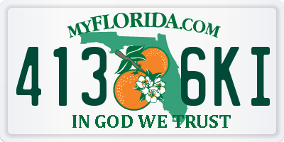 FL license plate 4136KI