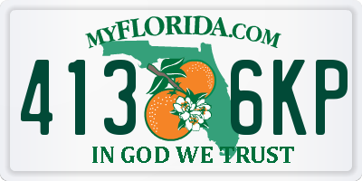 FL license plate 4136KP