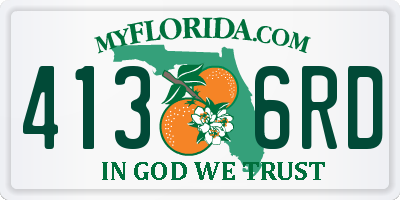 FL license plate 4136RD