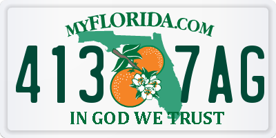 FL license plate 4137AG