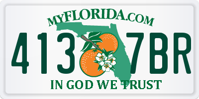 FL license plate 4137BR