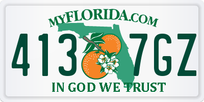 FL license plate 4137GZ