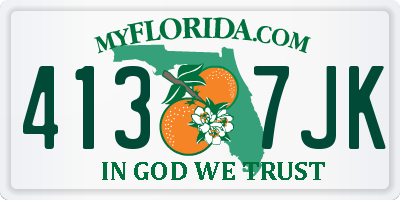FL license plate 4137JK
