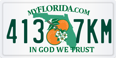 FL license plate 4137KM