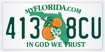FL license plate 4138CU