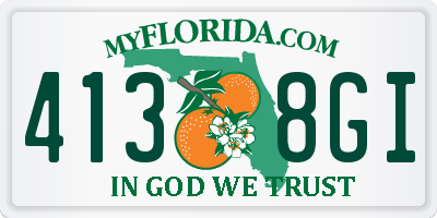 FL license plate 4138GI