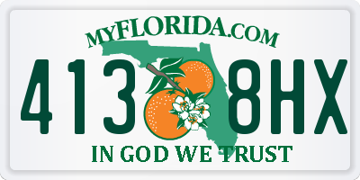 FL license plate 4138HX