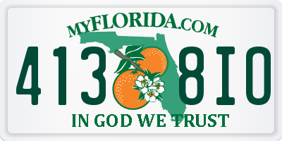 FL license plate 4138IO