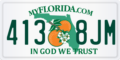 FL license plate 4138JM