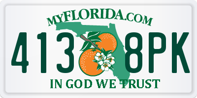FL license plate 4138PK