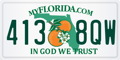 FL license plate 4138QW