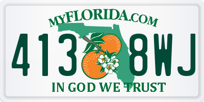 FL license plate 4138WJ