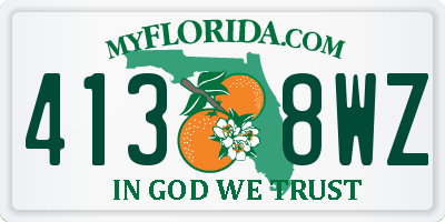 FL license plate 4138WZ