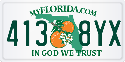 FL license plate 4138YX