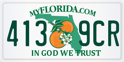 FL license plate 4139CR