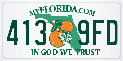 FL license plate 4139FD