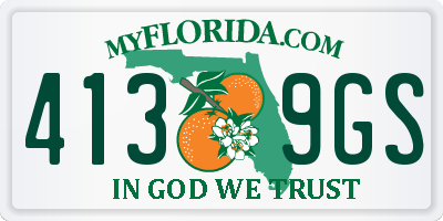 FL license plate 4139GS