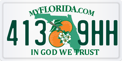 FL license plate 4139HH