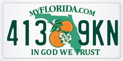 FL license plate 4139KN