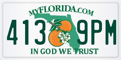 FL license plate 4139PM