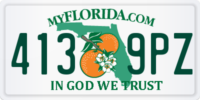 FL license plate 4139PZ