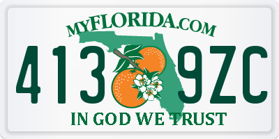 FL license plate 4139ZC