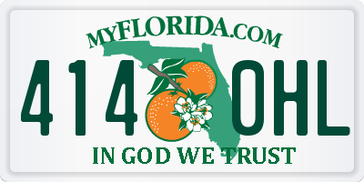FL license plate 4140HL