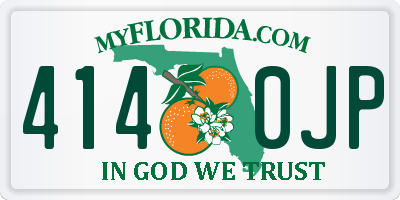 FL license plate 4140JP