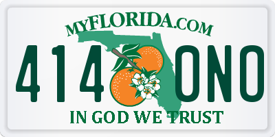 FL license plate 4140NO