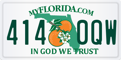 FL license plate 4140QW