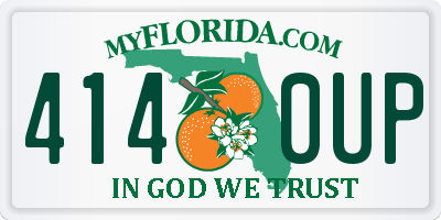 FL license plate 4140UP